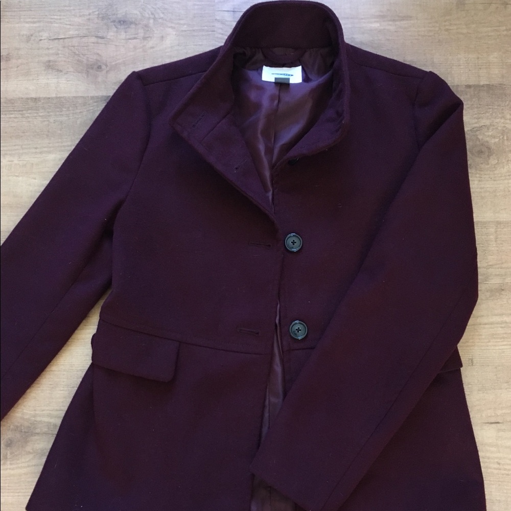 Old Navy Plum Pea Coat